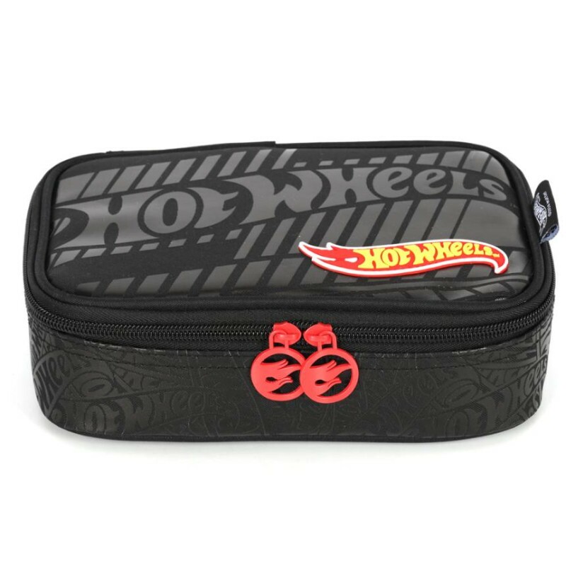 Estojo Escolar Infantil Pens Hot Wheels By Luxcel Ref