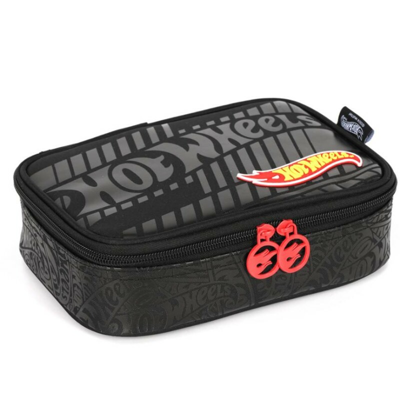 Estojo Escolar Infantil Pens Hot Wheels By Luxcel Ref