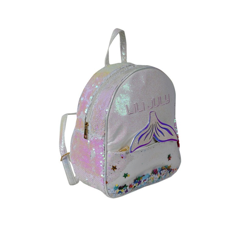 Mochila Feminina Paetes Magicos Holografica Sereia Santino LJM33U62