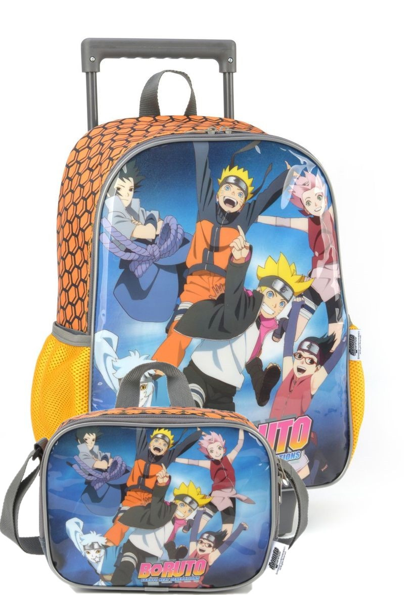 Conjunto Mochila e Estojo LUXCEL By Boruto Uzumaki