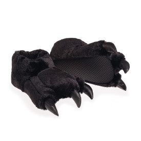 Pantufa Preta Garra de Pantera 28-29 Antiderrapante Unissex - Europa