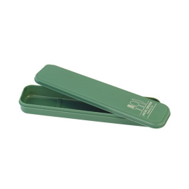 Porta Talheres Portátil Verde em Plástico Jacki Design Ref.22839