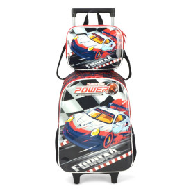 Kit Mochila de Rodinha Infantil Masculina Luxcel 39052