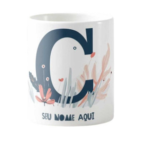 Caneca Estampada Personalizável 325ml - Letra C