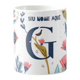 Caneca Estampada Personalizável 325ml - Letra G