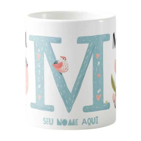 Caneca Estampada Personalizável 325ml - Letra M