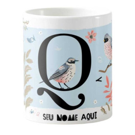 Caneca Estampada Personalizável 325ml - Letra Q