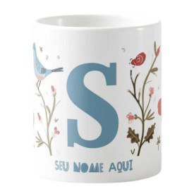 Caneca Estampada Personalizável 325ml - Letra S