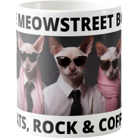 Caneca Estampada 325ml Pets Rock Café - Meowstreet Boys