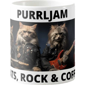 Caneca Estampada 325ml Pets Rock Café - Purrl Jam