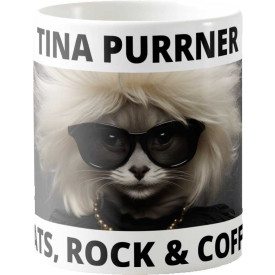 Caneca Estampada 325ml Pets Rock Café - Tina Purrner