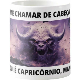 Caneca Estampada 325ml Signos do Zodíaco Estilo Purple Sand - Capricornio