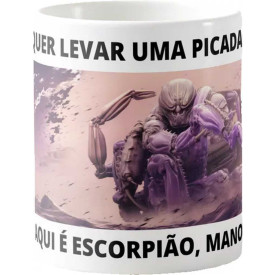 Caneca Estampada 325ml Signos do Zodíaco Estilo Purple Sand - Escorpião