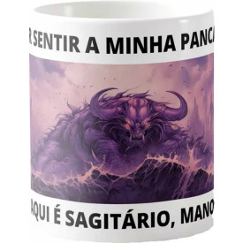 Caneca Estampada 325ml Signos do Zodíaco Estilo Purple Sand - Sagitário