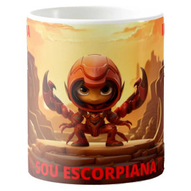 Caneca Estampada 325ml dos Signos do Zodíaco Feminina - Escorpião