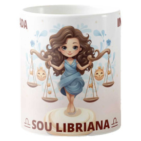 Caneca Estampada 325ml dos Signos do Zodíaco Feminina - Libra