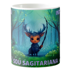 Caneca Estampada 325ml dos Signos do Zodíaco Feminina - Sagitário