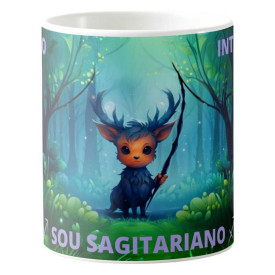 Caneca Estampada 325ml dos Signos do Zodíaco Masculina - Sagitário