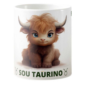 Caneca Estampada 325ml dos Signos do Zodíaco Masculina - Touro