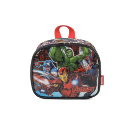 Lancheira Térmica Infantil Masculina Vermelha Vingadores Marvel Luxcel Ref.38013