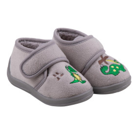 Bota Infantil Pantufa Masculina Dinossauro 21-22 Com Fechamento a Velcro GZT