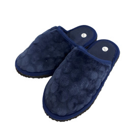 Chinelo de Quarto Azul com Pelinhos 35-36 Unissex Antiderrapante GZT