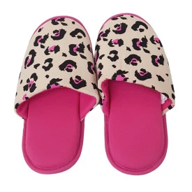 Pantufa Feminina Onça Chinelo de Quarto Confort Ref 18005