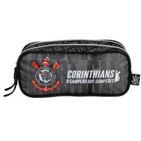 Estojo Duplo Escolar Corinthians Masculino Xeryus Ref 16406