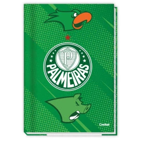 Caderno Brochura Universitário Capa dura 80F Palmeiras 286333 