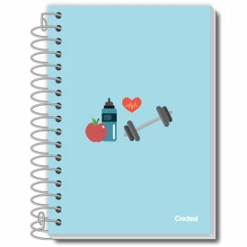 Caderno Espiral Flexivel 1/8 96 FLS  Credeal Tome Nota 283943