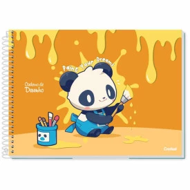 Caderno Desenho Espiral Capa Dura Sem pauta 96F LaLa Pet 273852