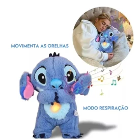 Stitch Pelucia Com Som E Luz Que Alivia A Ansiedade Acalma