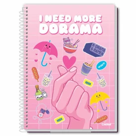 Caderno Universitário Espiral Capa Dura  96F 1 M Credeal 281697