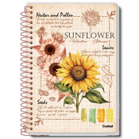 Caderno Universitário Espiral Capa Dura 80F Botanical 279755
