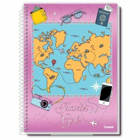 Caderno Universitário Espiral Capa Dura  96F 1 M Credeal 281697