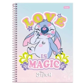 Caderno Stitch Capa Dura Universitário 160f 10 Matérias