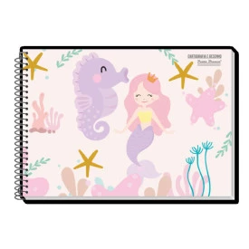 Caderno Desenho Espiral C/D Pauta Branca 96F FEM 500914