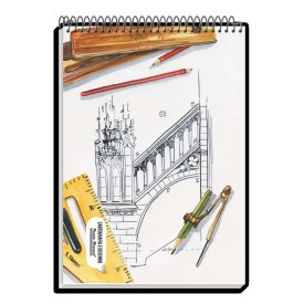 Caderno Desenho Espiral C/D Pauta Branca 60F 524545