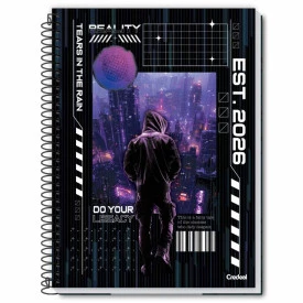 Caderno Universitário Espiral Capa Dura  96F 1 M Credeal 281727