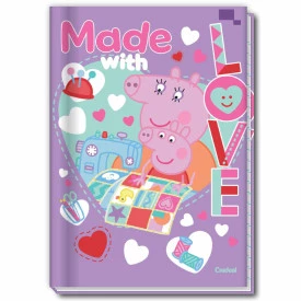 Caderno Universitário Brochura Capa Dura 80F Peppa Pig 286470