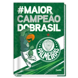 Caderno Brochura Universitário Capa dura 80F Palmeiras 286333 