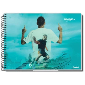 Caderno Desenho Capa dura Sem Pauta 80F Neymar 286982