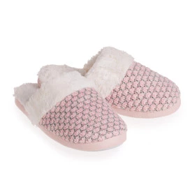 Pantufa Feminina Aberta Rosa 38-39 Sofia Europa - Quentinha e Antiderrapante