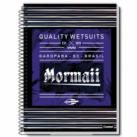 Caderno Universitário Espiral 10 M 160F Mormail Masc 274873