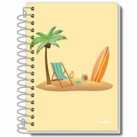 Caderno Espiral Flexivel 1/8 96 FLS  Credeal Tome Nota 283943