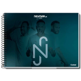 Caderno Desenho Capa dura Sem Pauta 80F Neymar 286982