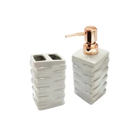 Kit de Banheiro 2 Peças Branco em Cerâmica FWB Ref.98543