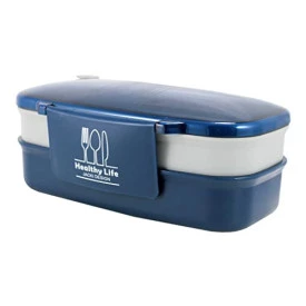 Marmita Grande 2 Andares 1200ml Azul em Polipropileno Jacki design