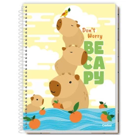 Caderno Universitário Espiral 1 Matéria 80 FLS  Capivara 286081