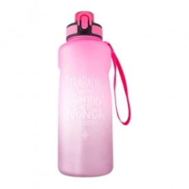 Garrafa Sport em Plástico Com Canudo 1,6L Rosa by Weeze Ref.2929